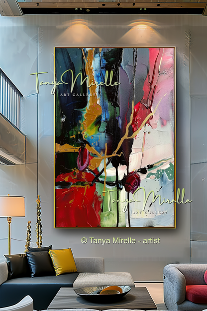 Deep Colors Vibrant Modern Wall Art #152