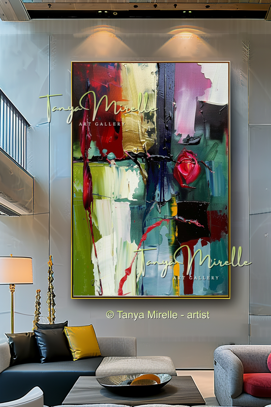 Deep Colors Vibrant Modern Wall Art #152