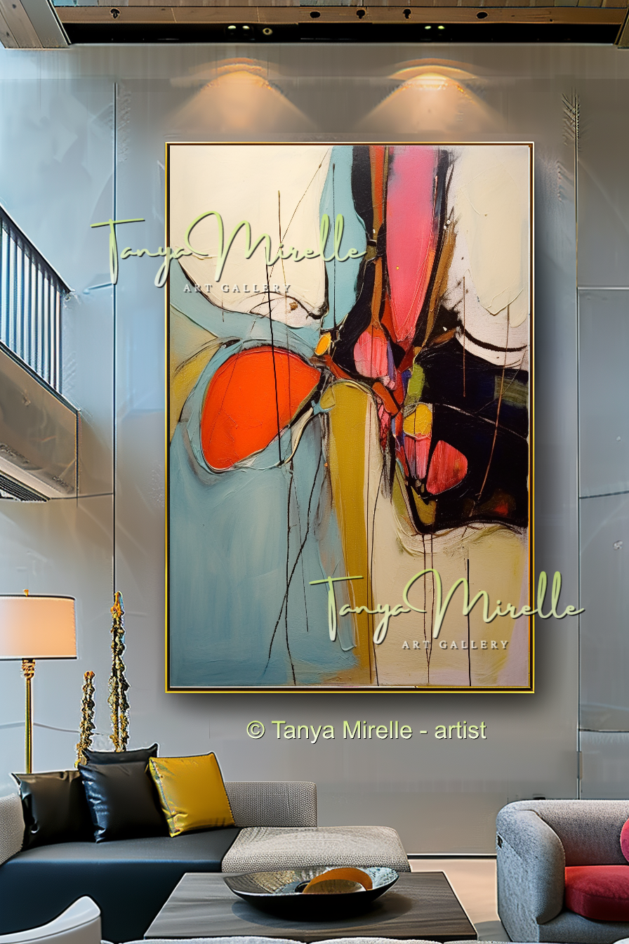 {{ product.title }} canvas artwork by Tanya Mirelle – modern wall decor – original artwork for home, living room, office, or gallery