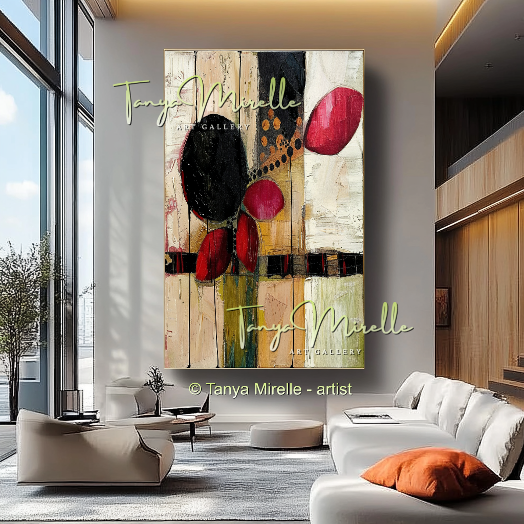 {{ product.title }} canvas artwork by Tanya Mirelle – modern wall decor – original artwork for home, living room, office, or gallery