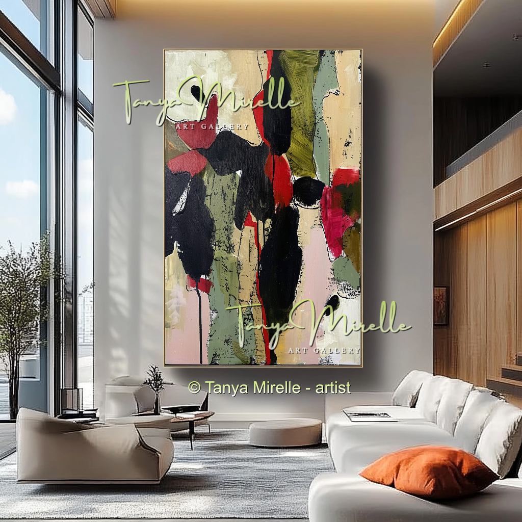 Minimalist Abstract Oil Painting with Palette Knife #213