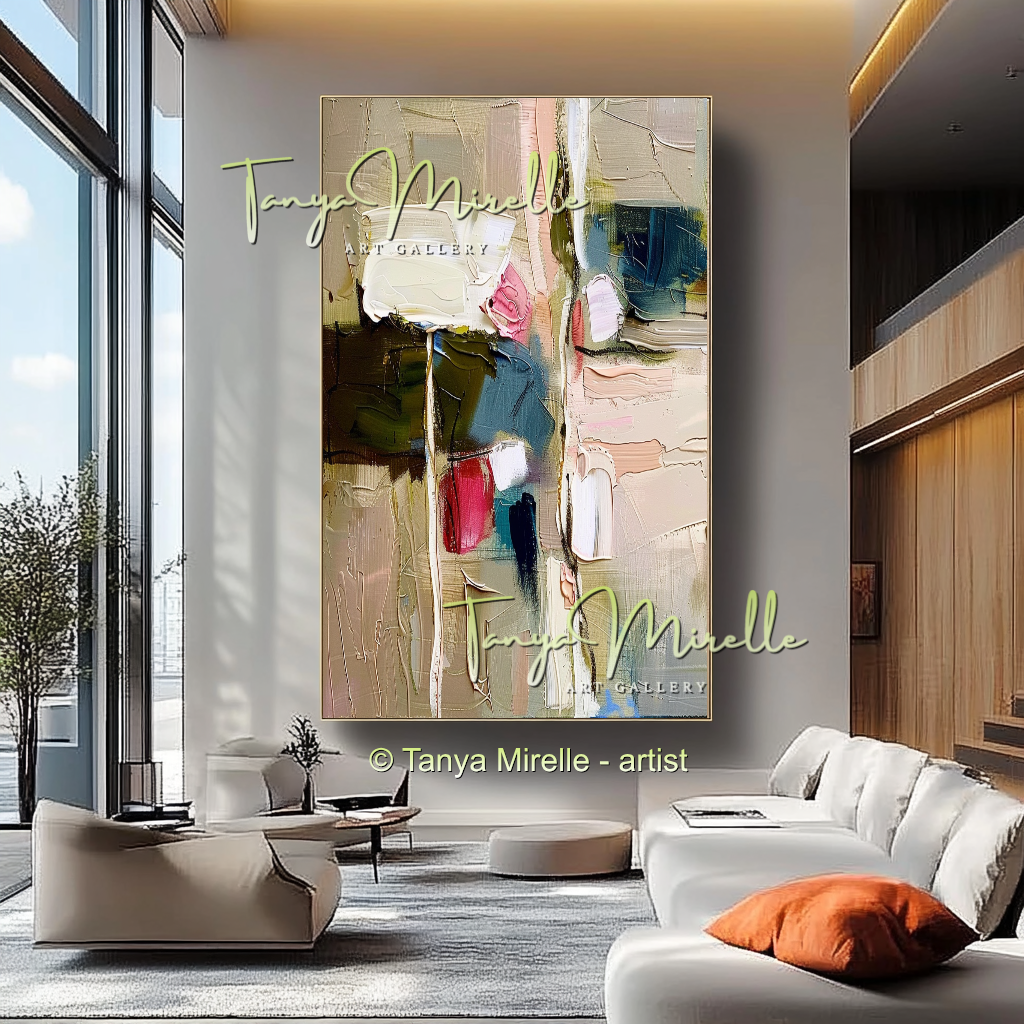 {{ product.title }} canvas artwork by Tanya Mirelle – modern wall decor – original artwork for home, living room, office, or gallery