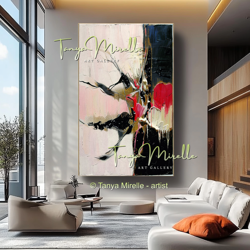 {{ product.title }} canvas artwork by Tanya Mirelle – modern wall decor – original artwork for home, living room, office, or gallery