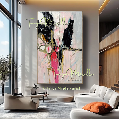 Abstract Painting on Canvas, Contemporary Wall Art #206