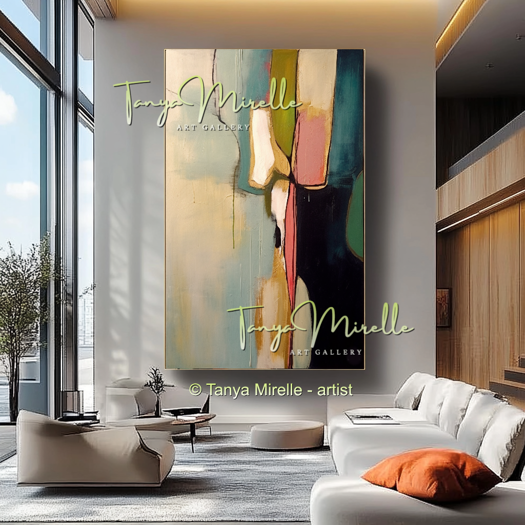 Luxury Abstract Oil Painting, Original Canvas Artwork #214
