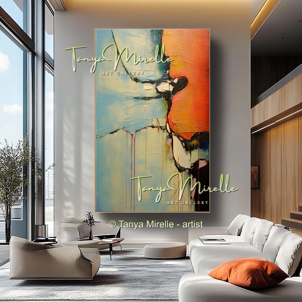 {{ product.title }} canvas artwork by Tanya Mirelle – modern wall decor – original artwork for home, living room, office, or gallery