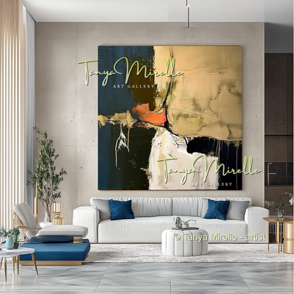 Modern Impasto Wall Art on Canvas - Abstract Painting #188