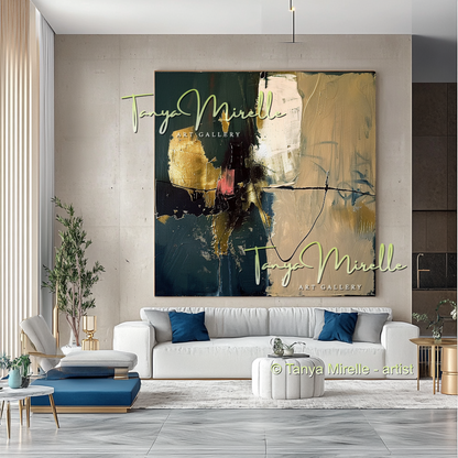 Modern Impasto Wall Art on Canvas - Abstract Painting #188