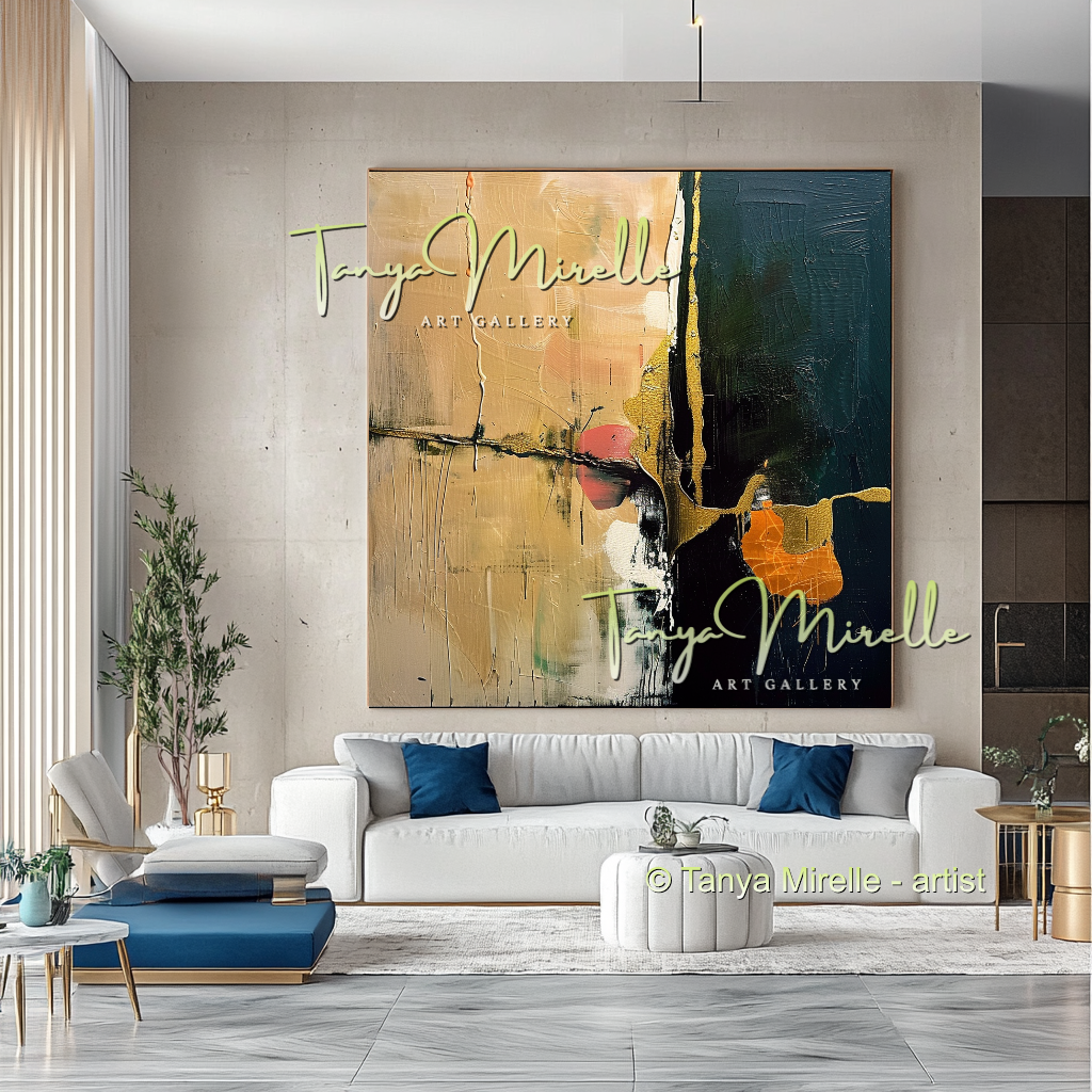 Modern Impasto Wall Art on Canvas - Abstract Painting #188