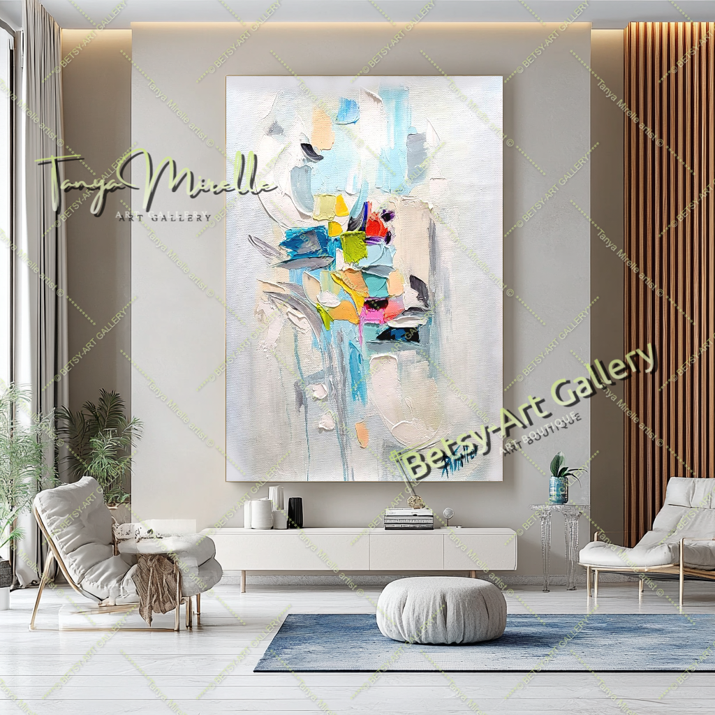 Custom Order - Hand-Painted Modern Impasto Abstract Painting
