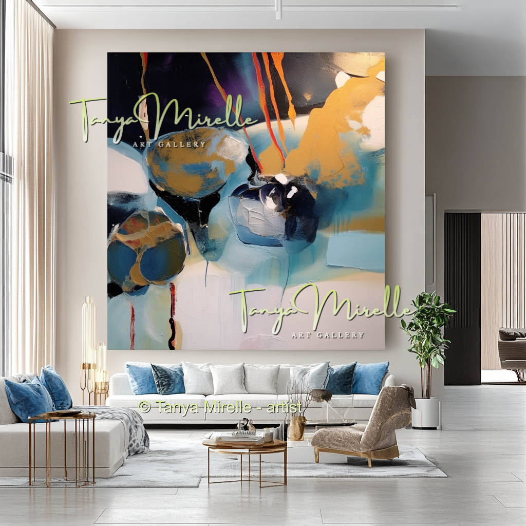 {{ product.title }} canvas artwork by Tanya Mirelle – modern wall decor – original artwork for home, living room, office, or gallery