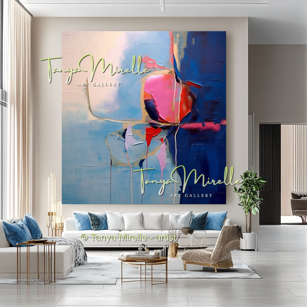 Luxury Abstract Oil Painting, Original Canvas Artwork #230