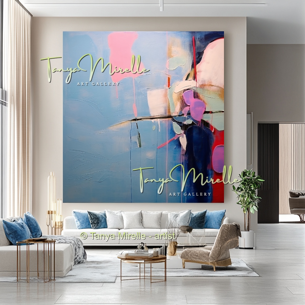 Luxury Abstract Oil Painting, Original Canvas Artwork #230