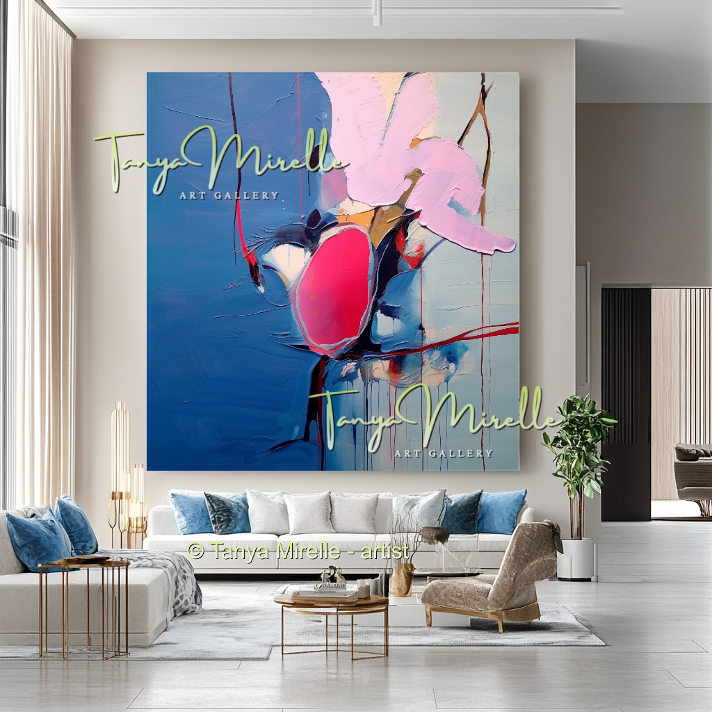 Luxury Abstract Oil Painting, Original Canvas Artwork #230