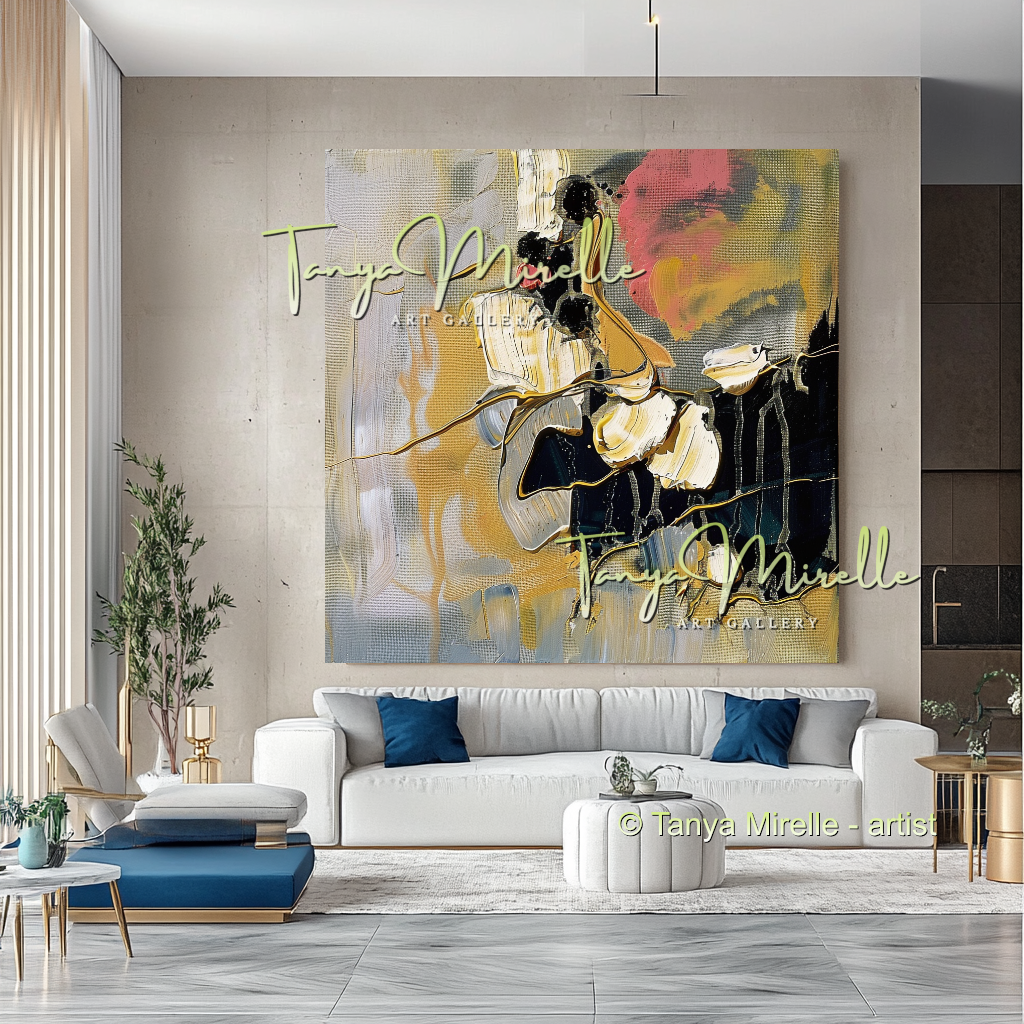 Honeycombs Modern Abstract Oil Painting #306