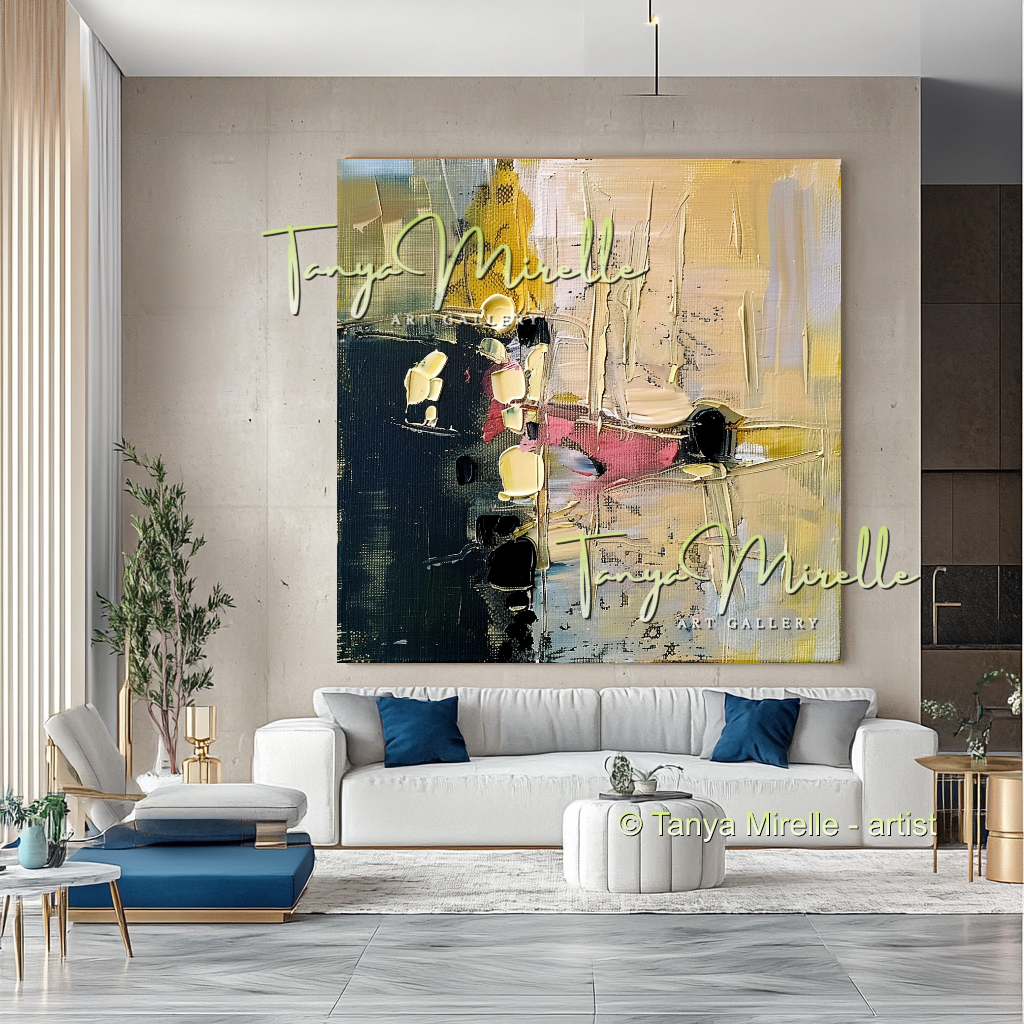 Honeycombs Modern Abstract Oil Painting #307