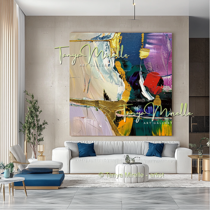 Bold Abstract Impasto Painting - Modern Wall Art #165