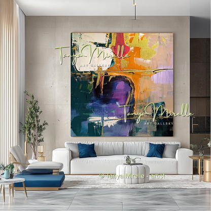 Bold Abstract Impasto Painting - Modern Wall Art #165
