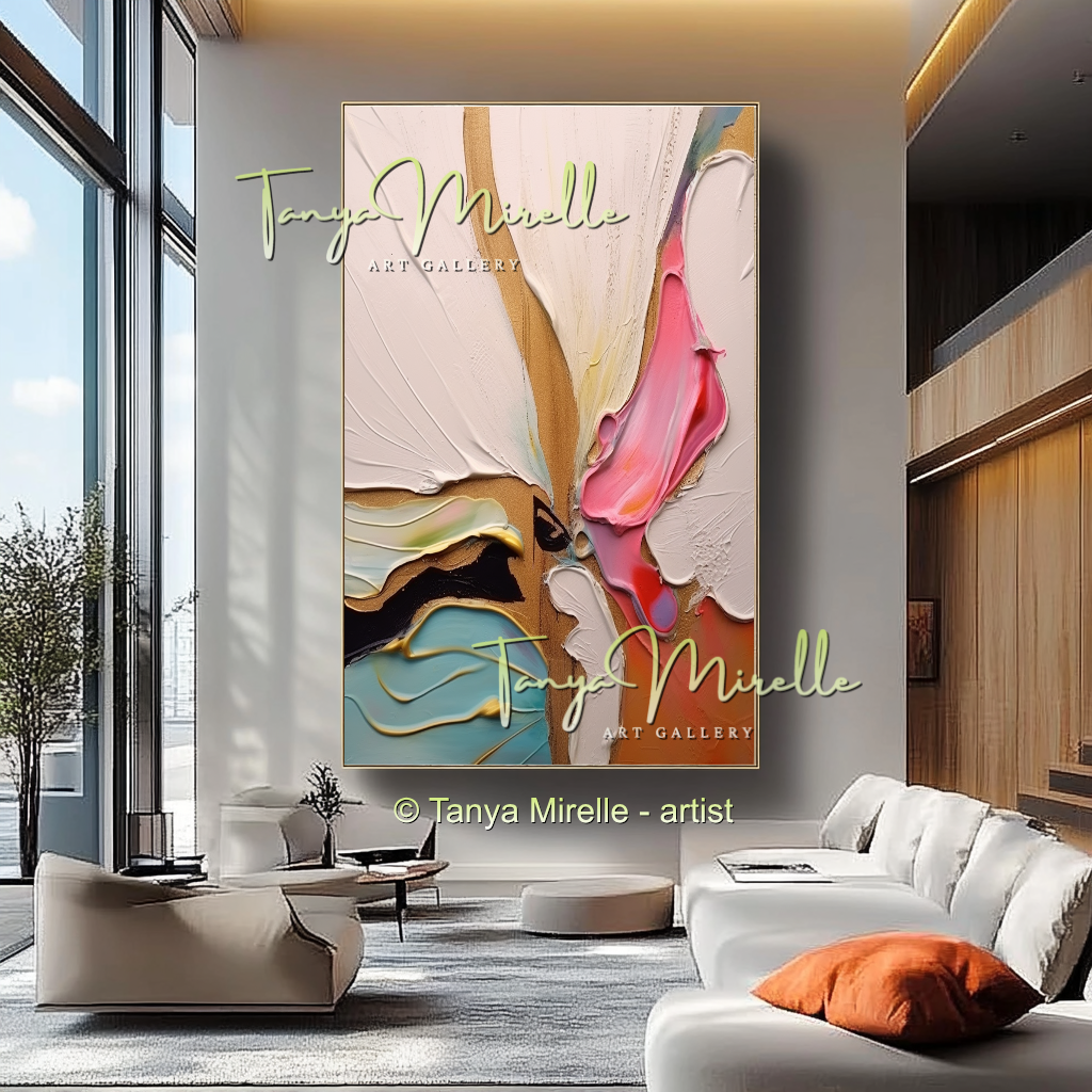 {{ product.title }} canvas artwork by Tanya Mirelle – modern wall decor – original artwork for home, living room, office, or gallery