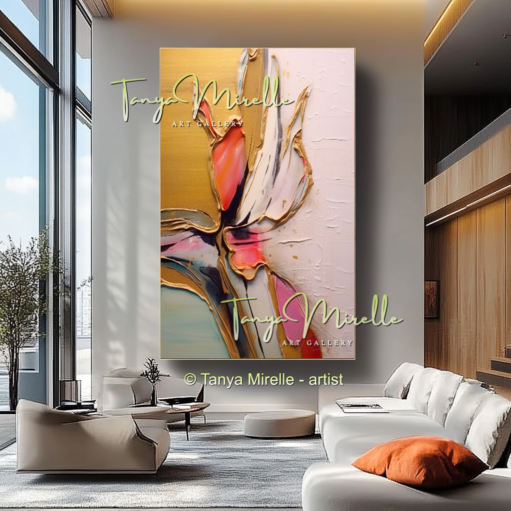 {{ product.title }} canvas artwork by Tanya Mirelle – modern wall decor – original artwork for home, living room, office, or gallery