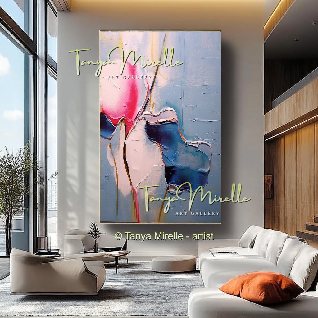 {{ product.title }} canvas artwork by Tanya Mirelle – modern wall decor – original artwork for home, living room, office, or gallery