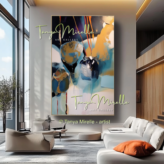 Decorative Abstract Modern Oil Painting on Canvas #239