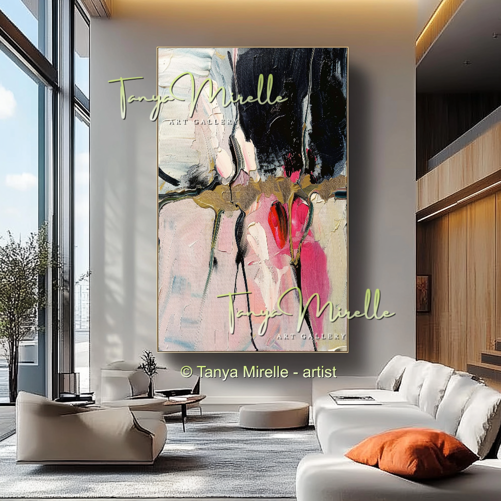 {{ product.title }} canvas artwork by Tanya Mirelle – modern wall decor – original artwork for home, living room, office, or gallery