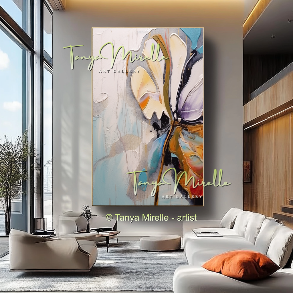 {{ product.title }} canvas artwork by Tanya Mirelle – modern wall decor – original artwork for home, living room, office, or gallery