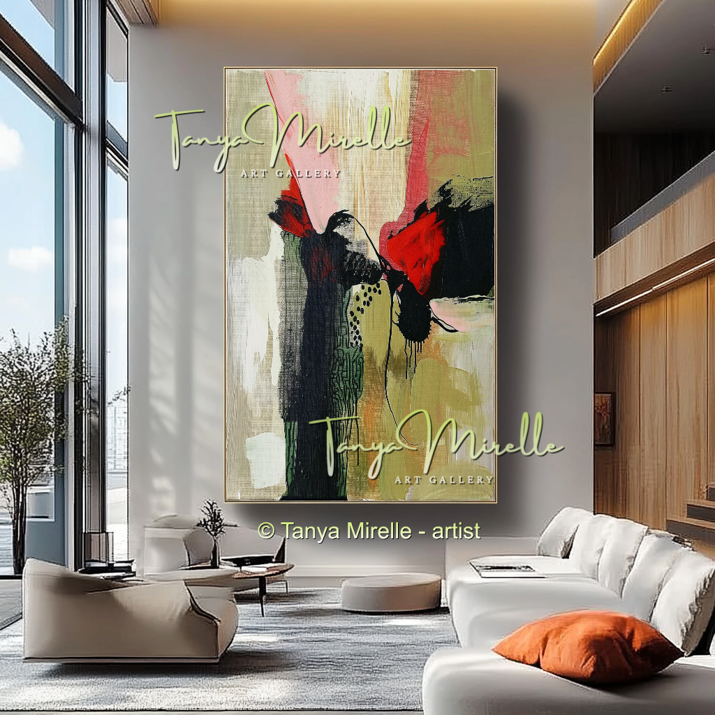 {{ product.title }} canvas artwork by Tanya Mirelle – modern wall decor – original artwork for home, living room, office, or gallery
