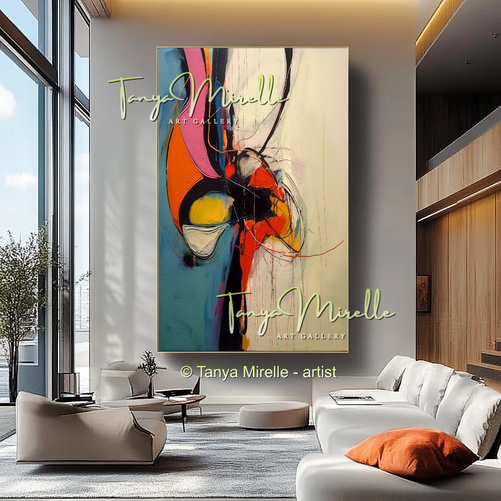 {{ product.title }} canvas artwork by Tanya Mirelle – modern wall decor – original artwork for home, living room, office, or gallery