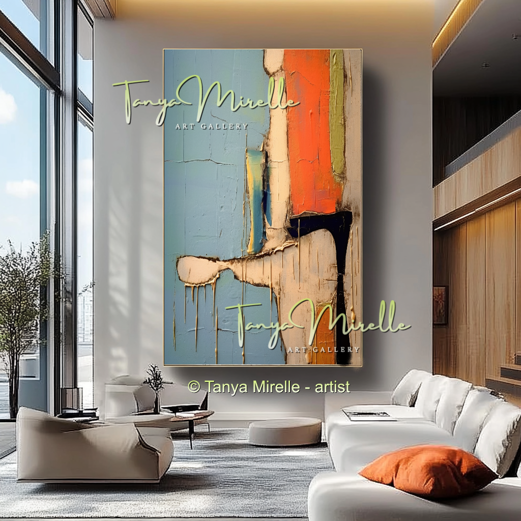 {{ product.title }} canvas artwork by Tanya Mirelle – modern wall decor – original artwork for home, living room, office, or gallery