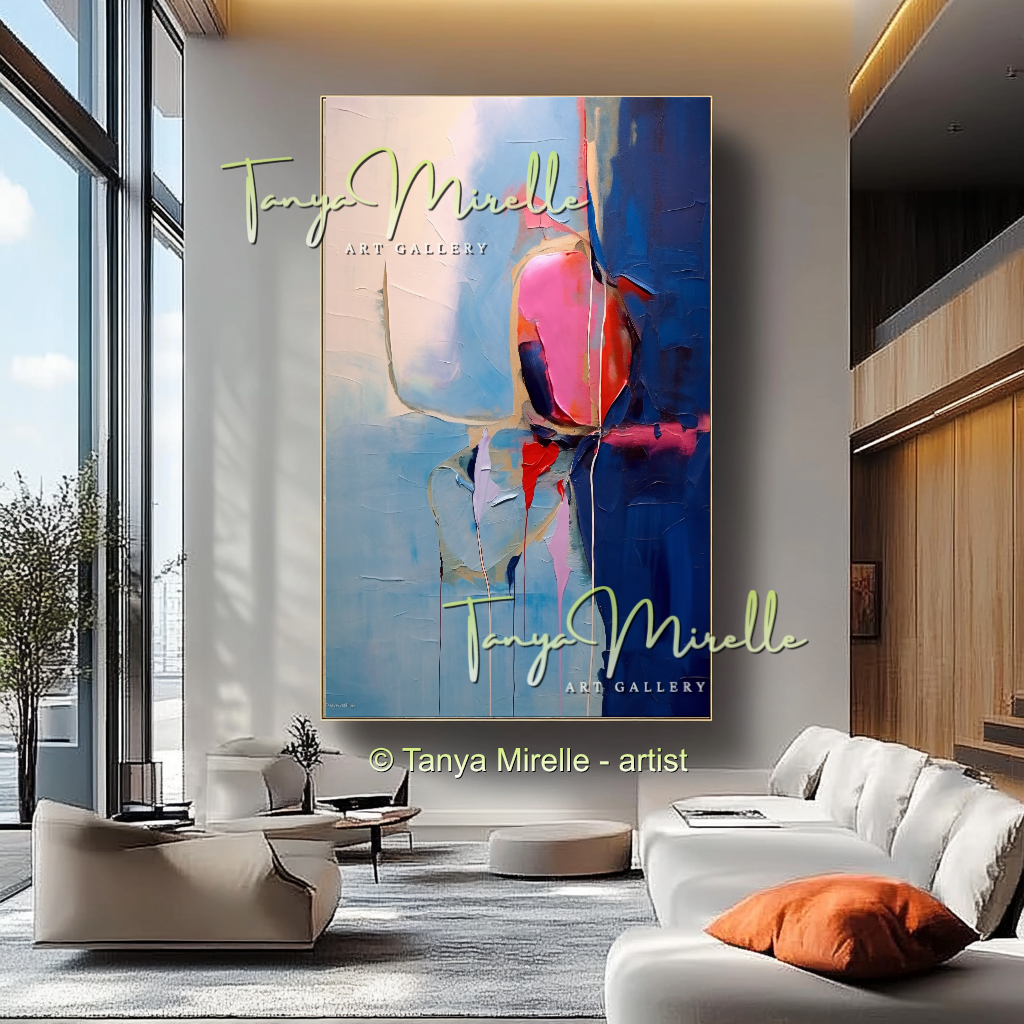 {{ product.title }} canvas artwork by Tanya Mirelle – modern wall decor – original artwork for home, living room, office, or gallery