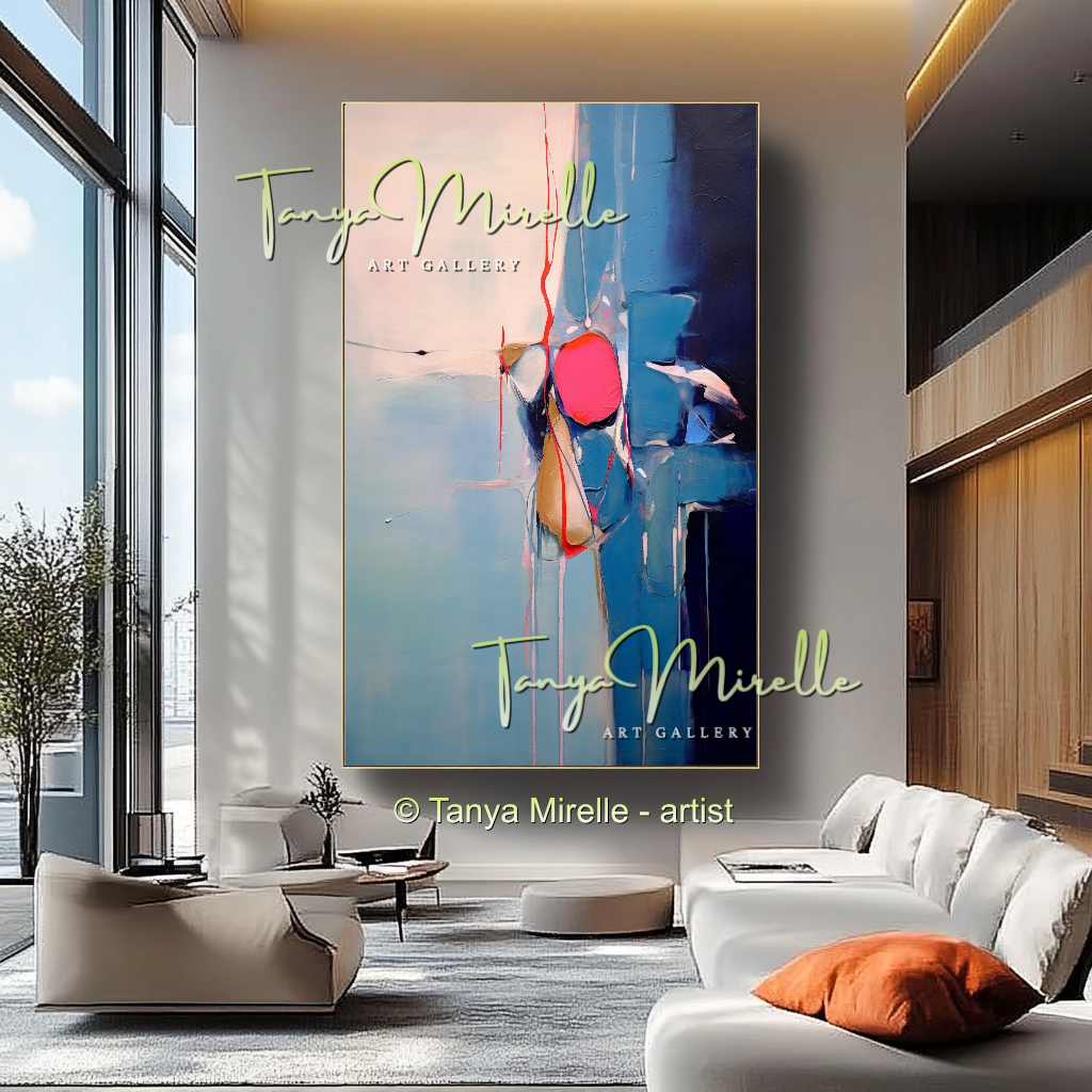{{ product.title }} canvas artwork by Tanya Mirelle – modern wall decor – original artwork for home, living room, office, or gallery