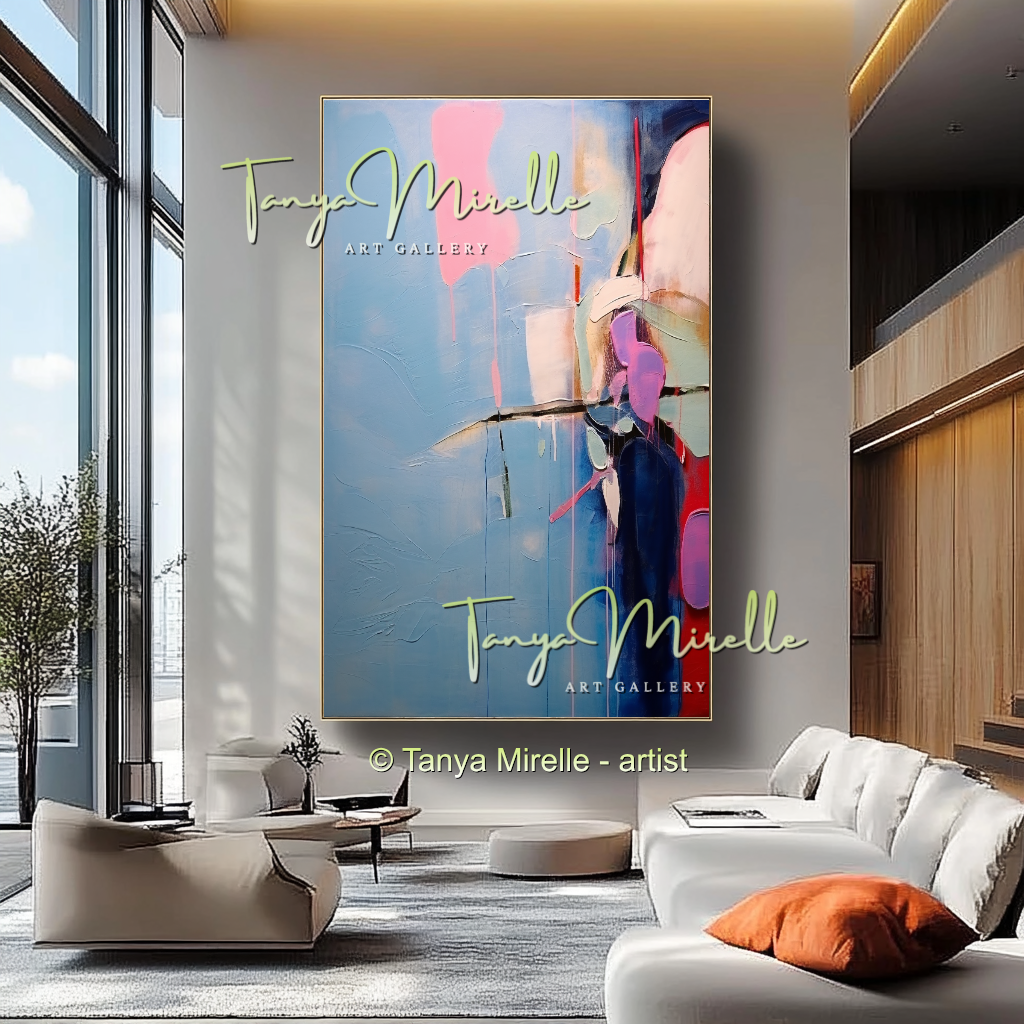 Luxury Abstract Oil Painting, Original Canvas Artwork #230
