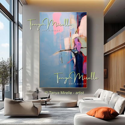 Luxury Abstract Oil Painting, Original Canvas Artwork #230