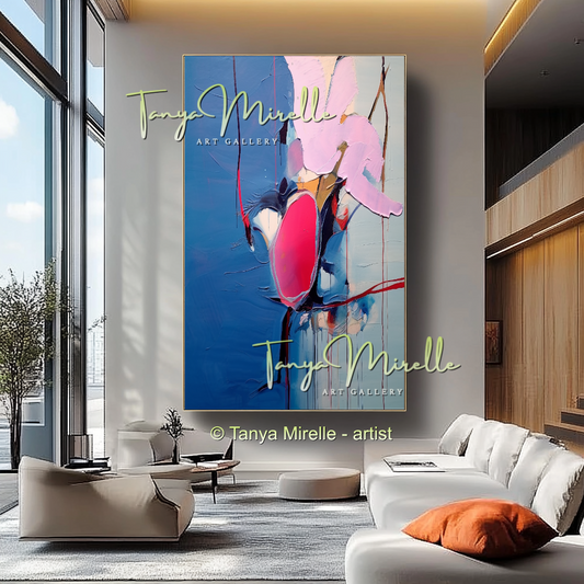 Luxury Abstract Oil Painting, Original Canvas Artwork #230