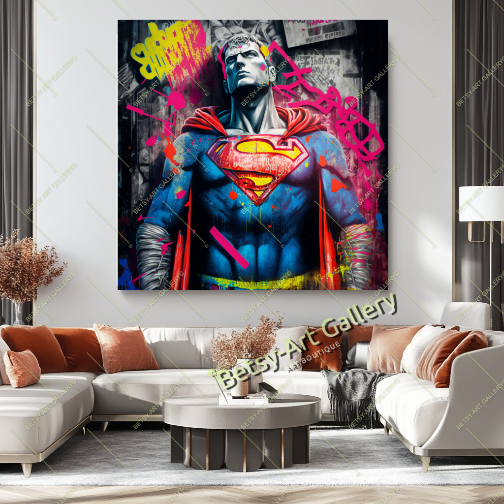 Dark Circus Clown Canvas Print – Creepy Colorful Wall Art