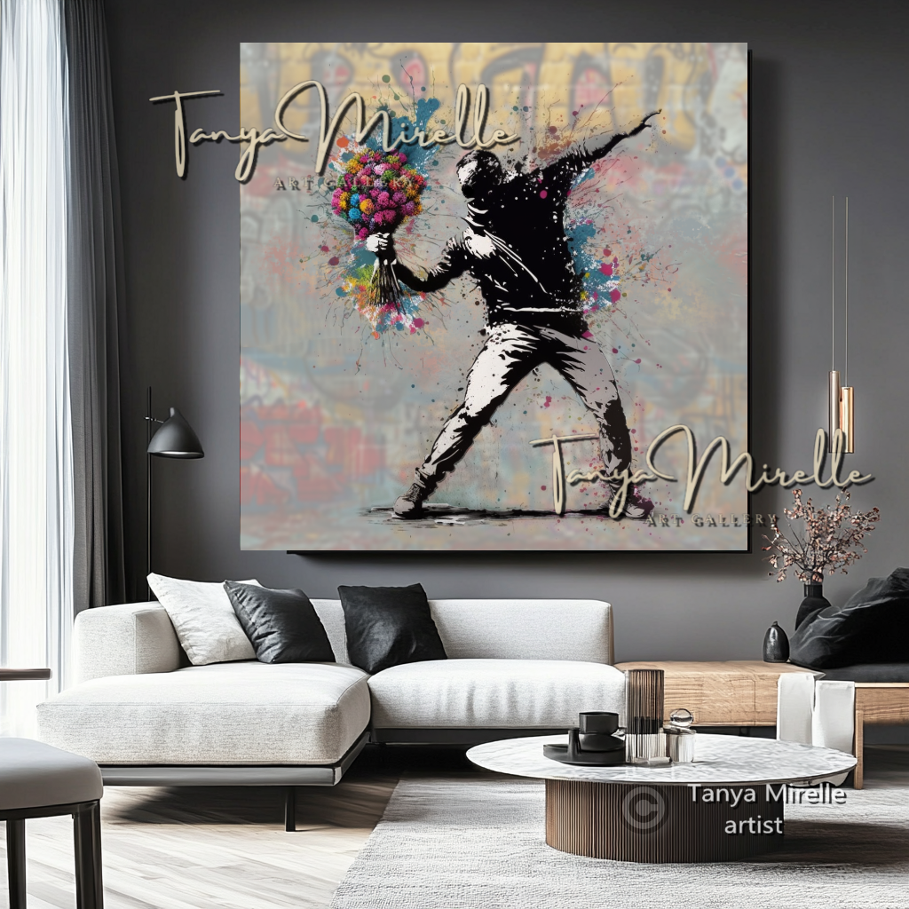 {{ product.title }} canvas artwork by Tanya Mirelle – modern wall decor – original artwork for home, living room, office, or gallery