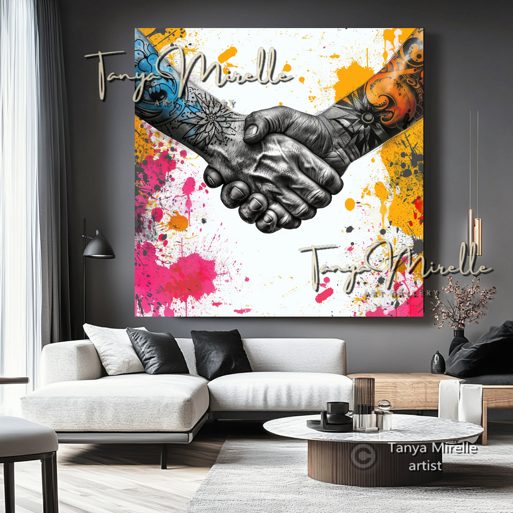 {{ product.title }} canvas artwork by Tanya Mirelle – modern wall decor – original artwork for home, living room, office, or gallery