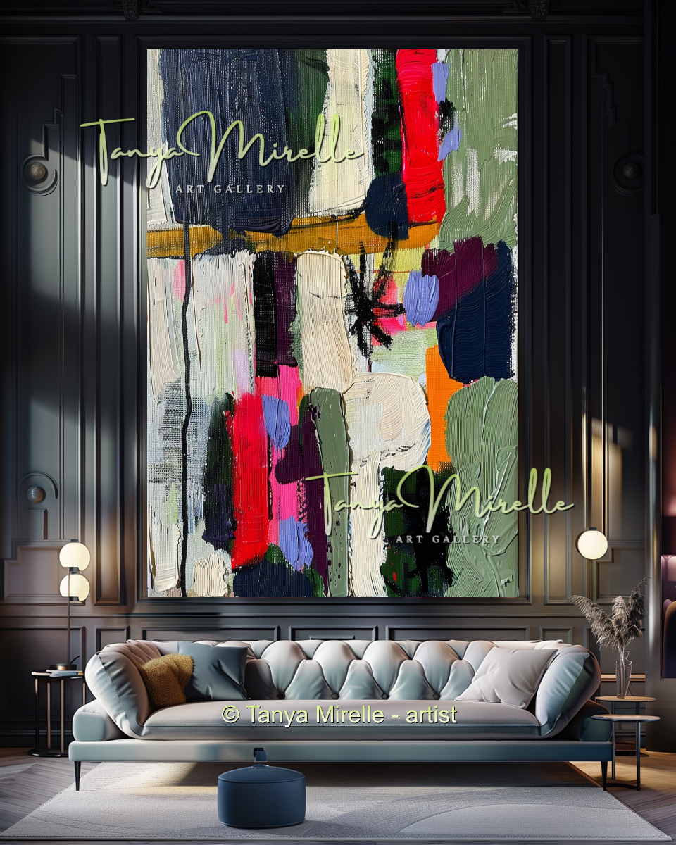 {{ product.title }} canvas artwork by Tanya Mirelle – modern wall decor – original artwork for home, living room, office, or gallery