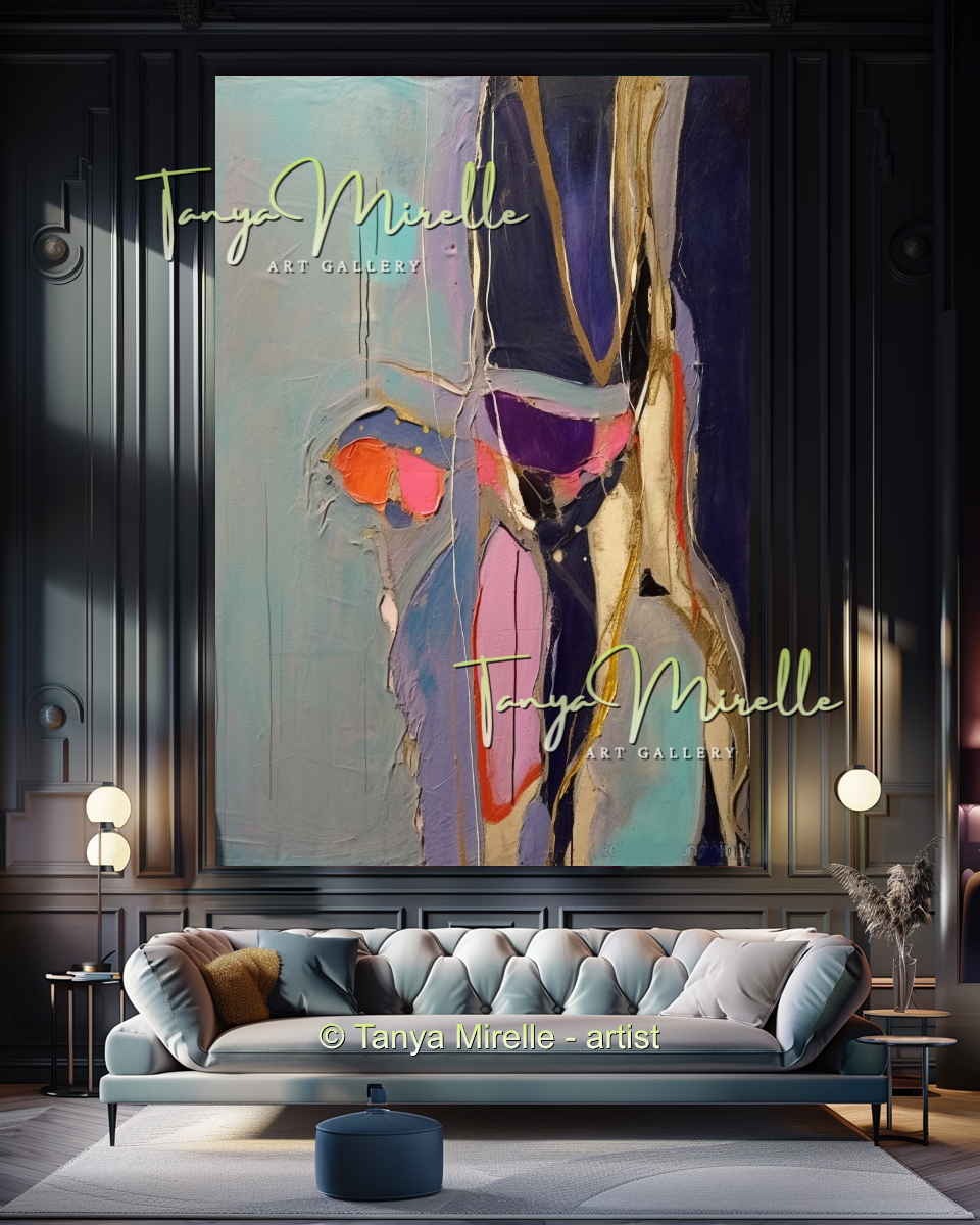 {{ product.title }} canvas artwork by Tanya Mirelle – modern wall decor – original artwork for home, living room, office, or gallery
