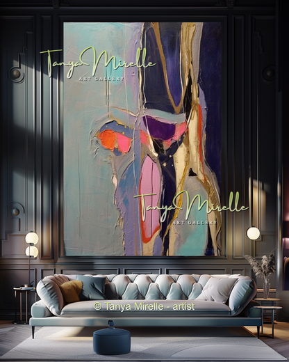 Elegant Abstract Wall Decor - Bold Modern Wall Art #198