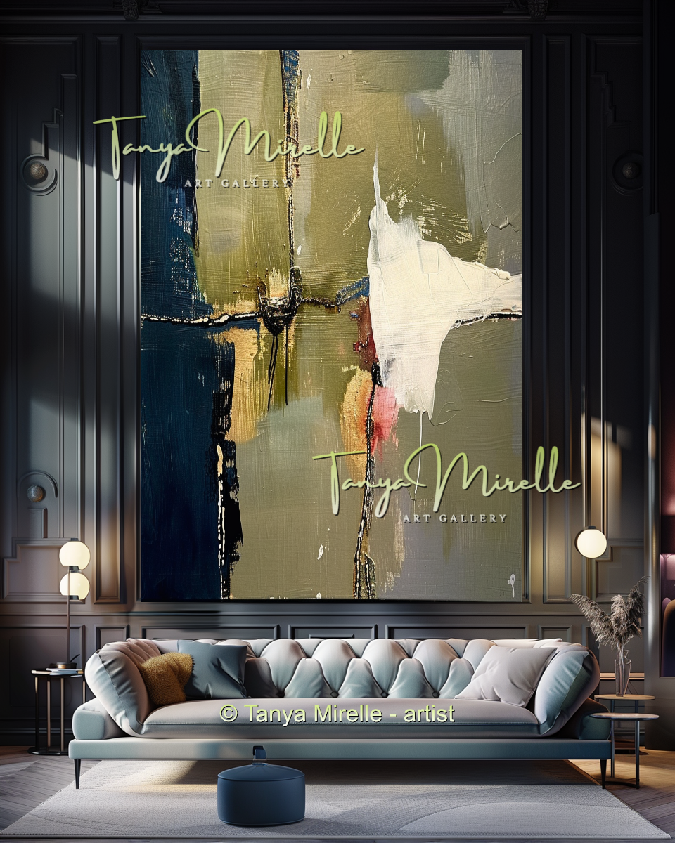 Modern Impasto Wall Art on Canvas - Abstract Painting #188