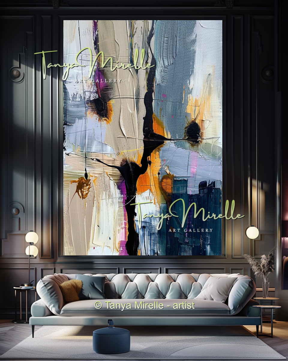 {{ product.title }} canvas artwork by Tanya Mirelle – modern wall decor – original artwork for home, living room, office, or gallery