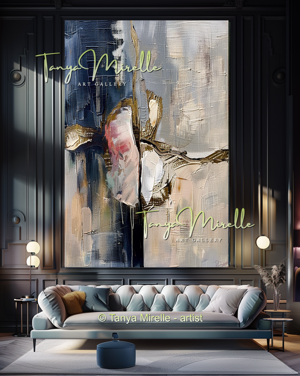 {{ product.title }} canvas artwork by Tanya Mirelle – modern wall decor – original artwork for home, living room, office, or gallery