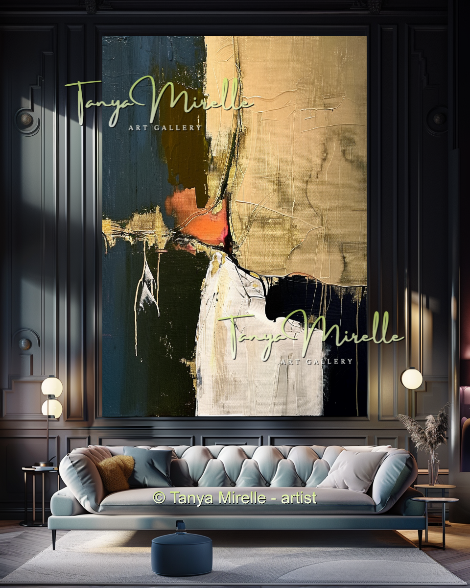 Modern Impasto Wall Art on Canvas - Abstract Painting #188