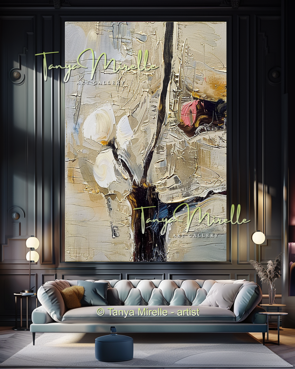 {{ product.title }} canvas artwork by Tanya Mirelle – modern wall decor – original artwork for home, living room, office, or gallery