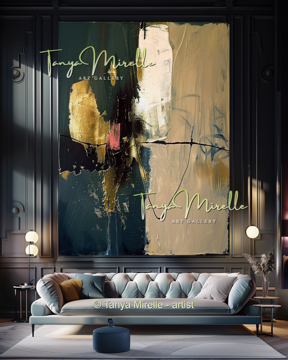 Modern Impasto Wall Art on Canvas - Abstract Painting #188