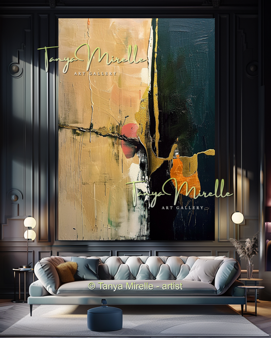 Modern Impasto Wall Art on Canvas - Abstract Painting #188