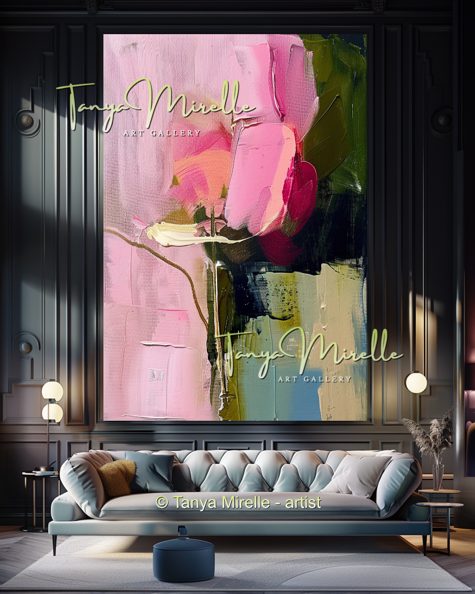 {{ product.title }} canvas artwork by Tanya Mirelle – modern wall decor – original artwork for home, living room, office, or gallery